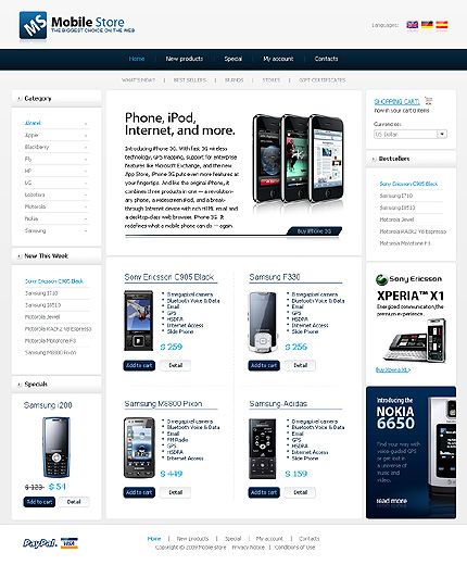 80 mobile shop oscommerce templates mobile shop template and mobile store template