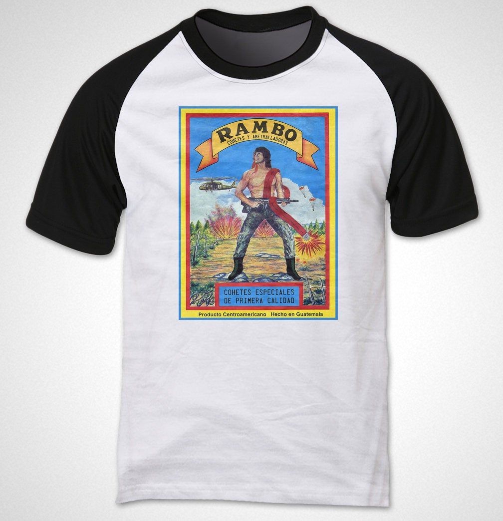 Rambo Vintage Firecracker Label T Shirt Etsy Shirts T Shirt T Shirts For Women