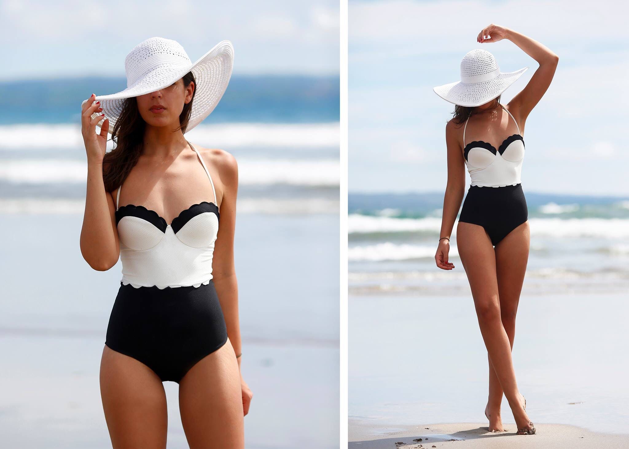 Silvia Navarro | Swimwear, Scalloped one piece swimsuit, Swimsuits