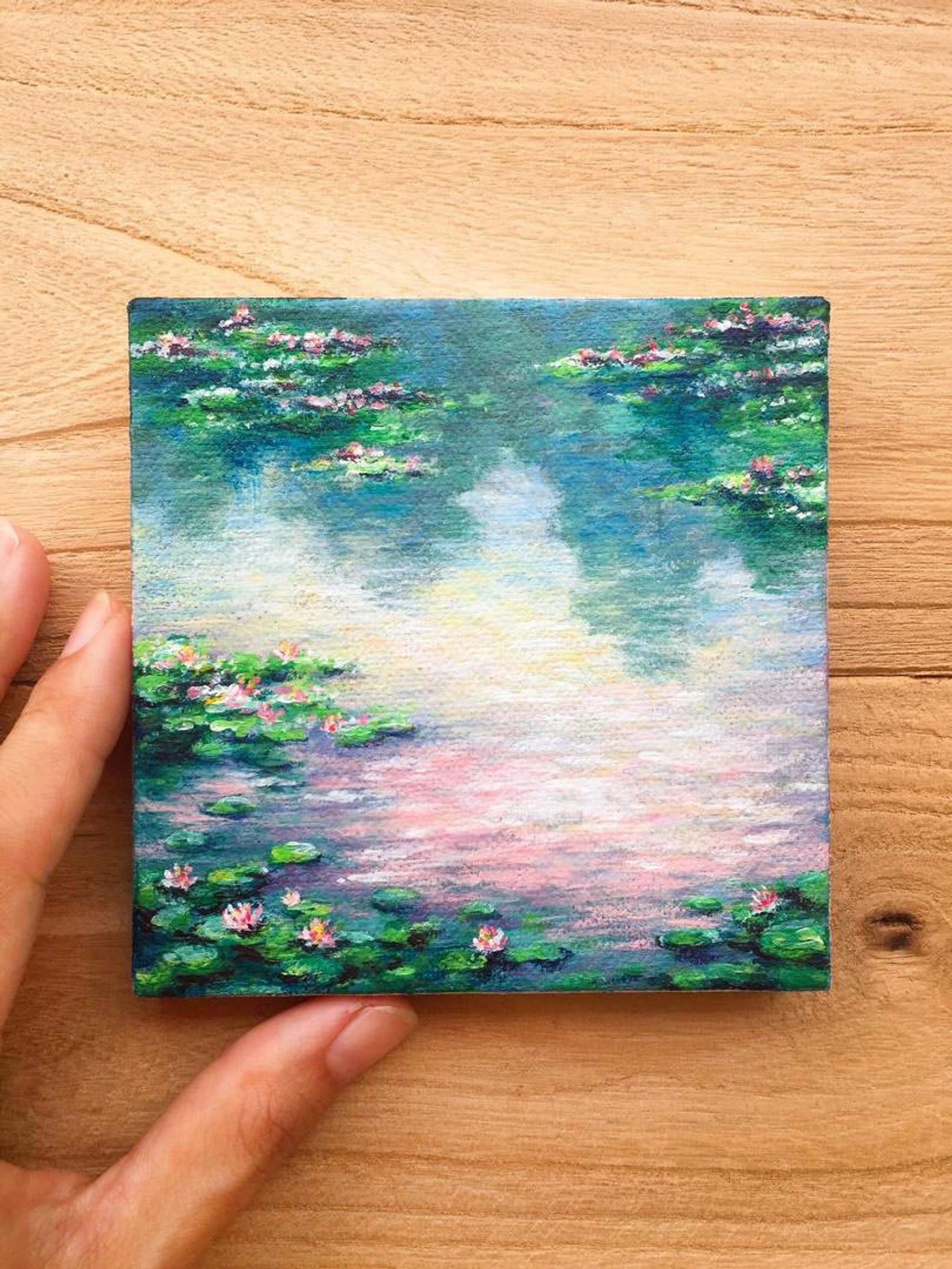 10x10 cm 4x4/" Artist Blank Cotton Canvas Stretched Ready TO USE Acrylic Oil
