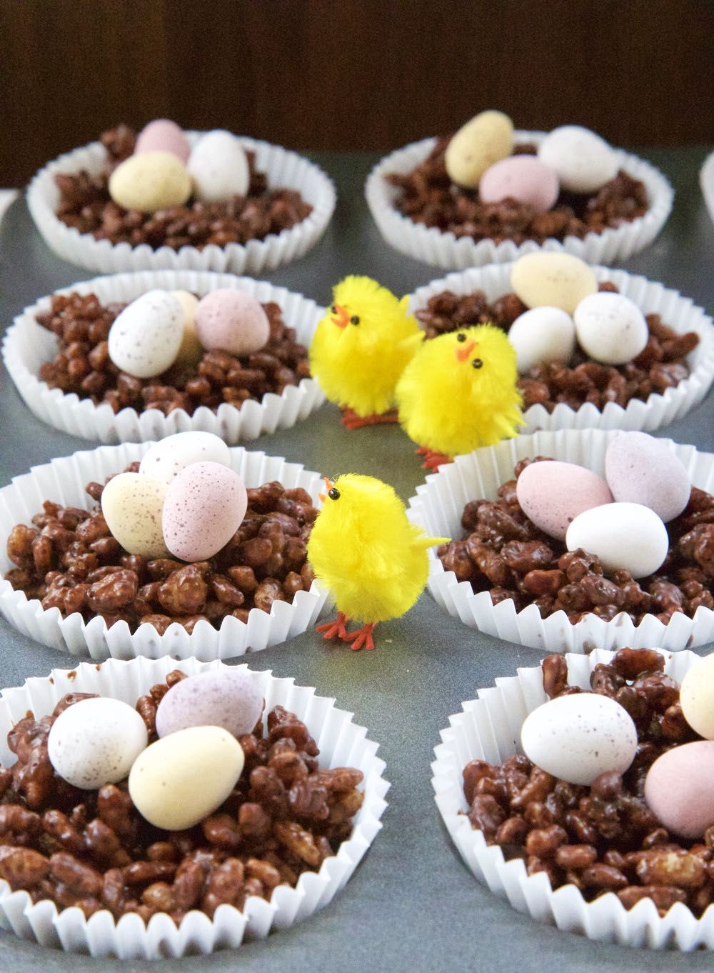 chocolate crispie cakes easter chicks chocolate rice chocolate crispie cakes easter chicks chocolate rice