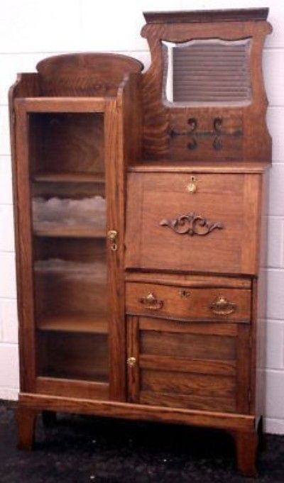 $700....ANTIQUE Oak Secretary Desk/Curio/Bookcase Side X Side (02/13 ANTIQUE Oak Secretary Desk/Curio/Bookcase Side x Side (02/13/2011) - $700....ANTIQUE Oak Secretary Desk/Curio/Bookcase Side X Side (02/13