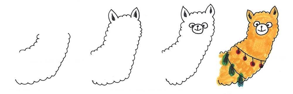 Llama Doodles 9 Adorable Alpaca Inspired Doodles For Bullet