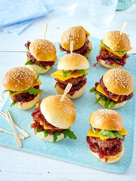 Köstliches Fingerfood für das Partybuffet: Mini-Burger