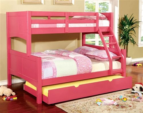 Acme Furniture Alvis Twin Over Full Bunk Bed Black Full Bunk