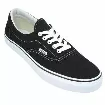 tenis vans negro con blanco