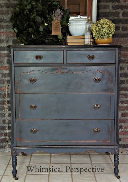 Did You Know That You Can Use Annie Sloan Dark Wax On Top Of Graphite A Sof Ideas De Muebles Pintados Restauración De Muebles Restauración De Muebles Antiguos