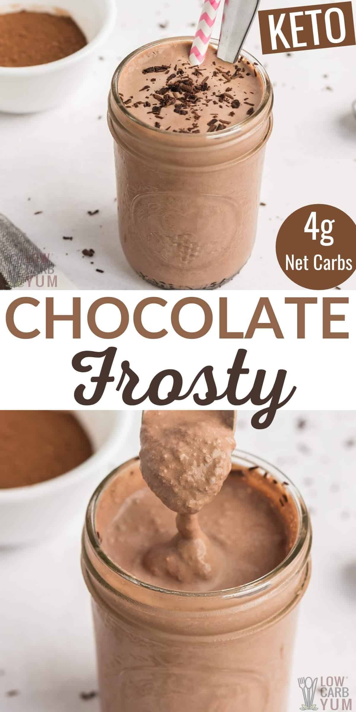 It's really quick and easy to make thick frozen low carb shakes at home. This chocolate milkshake is a copycat of the famous fast food Frosty. | LowCarbYum.com #AListOfLowCarbFoods Low Carb Shakes, Keto Shakes, Diabetic Shakes, Diabetic Meals, Low Carb Low Sugar, Low Carb Yum, Low Carb Recipes Dessert, Low Carb Keto Recipes, Keto Desserts