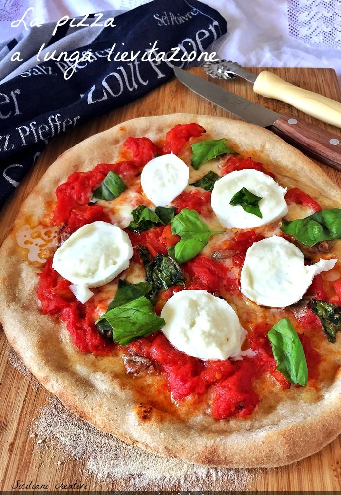 La pizza a lunga lievitazione | Ricetta | Pizza, Ricette, Cucina italiana