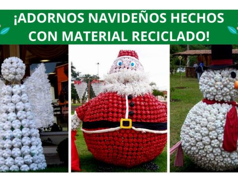 Giant Christmas Ornaments Made From Recycled Material