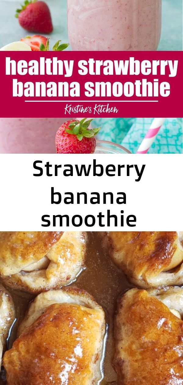 Strawberry banana smoothie #healthystrawberrybananasmoothie Easy and healthy strawberry banana smoothie! Sweet and creamy, with fresh strawberry banana flavor. This strawberry banana smoothie recipe can be made with milk, dairy free or high protein. It's a great breakfast for kids and adults! #smoothies #smoothierecipes Country Apple Dumplings | This recipe reminds me of the apple dumplings my Southern Granny made, absolutely delicious! #dessertrecipes #dessertideas #dessertdishes #sweettreats B #strawberrybananasmoothie