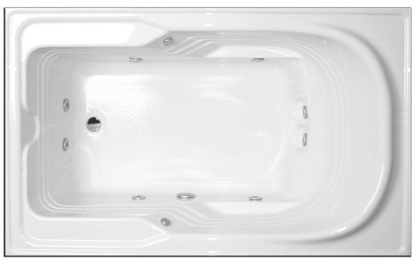 dublin 60" x 48" whirlpool bathtub #bathtubsdublin | bathtubs in