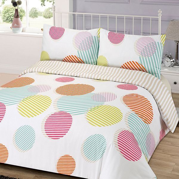 Tesco Direct Duvet Cover With Pillowcase Set Black