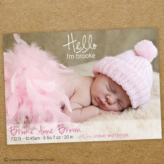 birth announcements for girls
