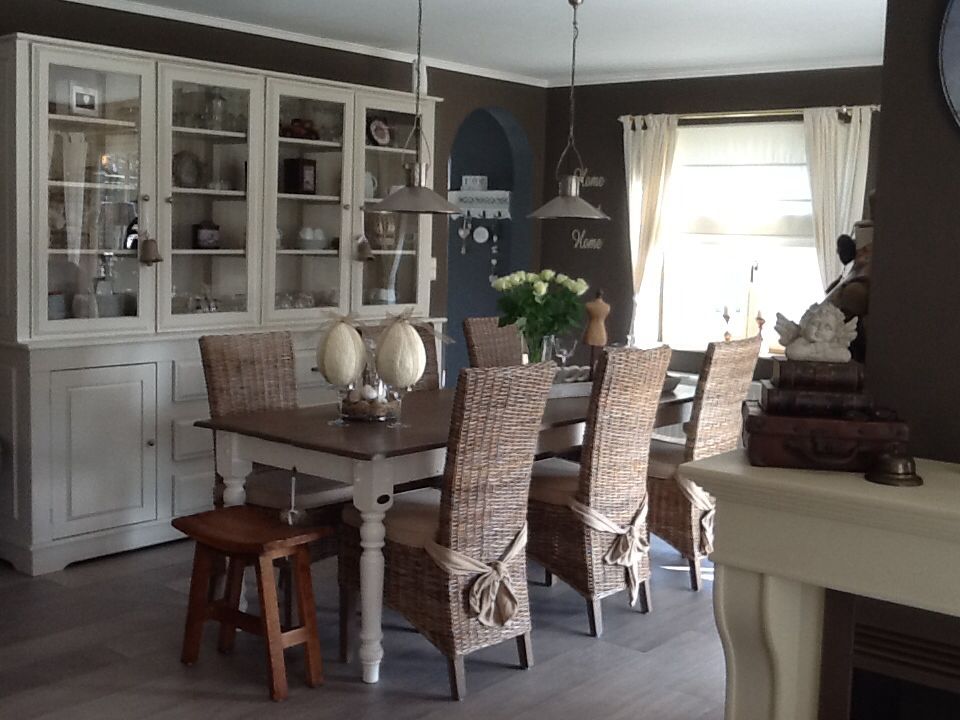 Landelijke eetkamer | Interieur, Eetkamer