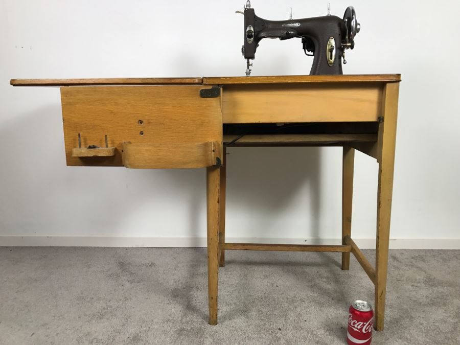 Vintage MidCentury White Rotary Sewing Machine With Cabinet Classy White Rotary Sewing Machine Table Vintage MidCentury White Rotary Sewing Machine With Cabinet Classy White Rotary Sewing Machine Table