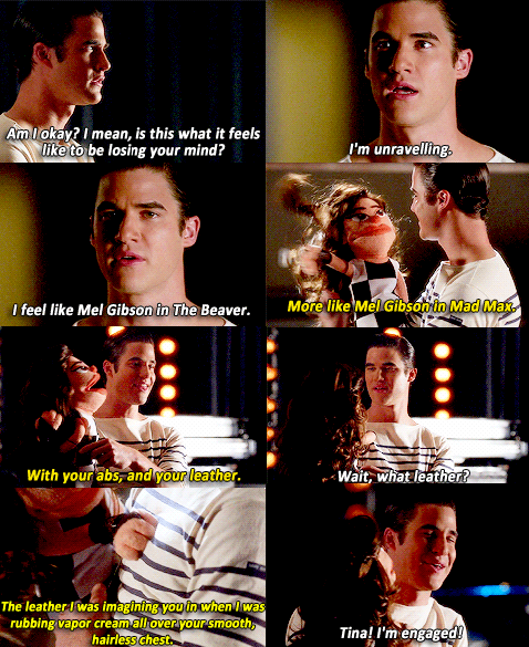 Kurt og Blaine hekte scene