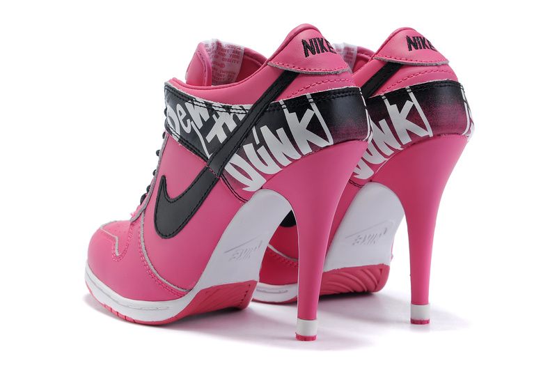 nike dunk high heel sneakers