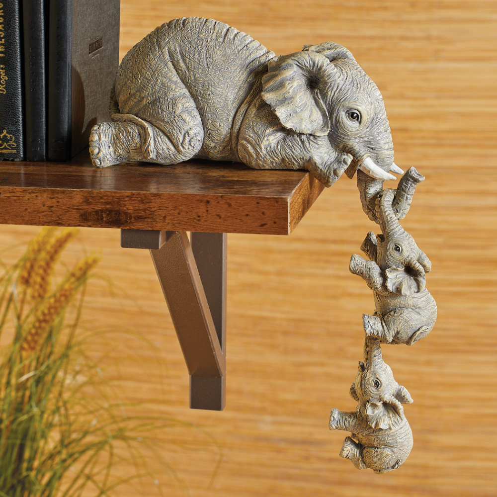 something different Elephant Adventure Mother and Baby Elephant Ornament