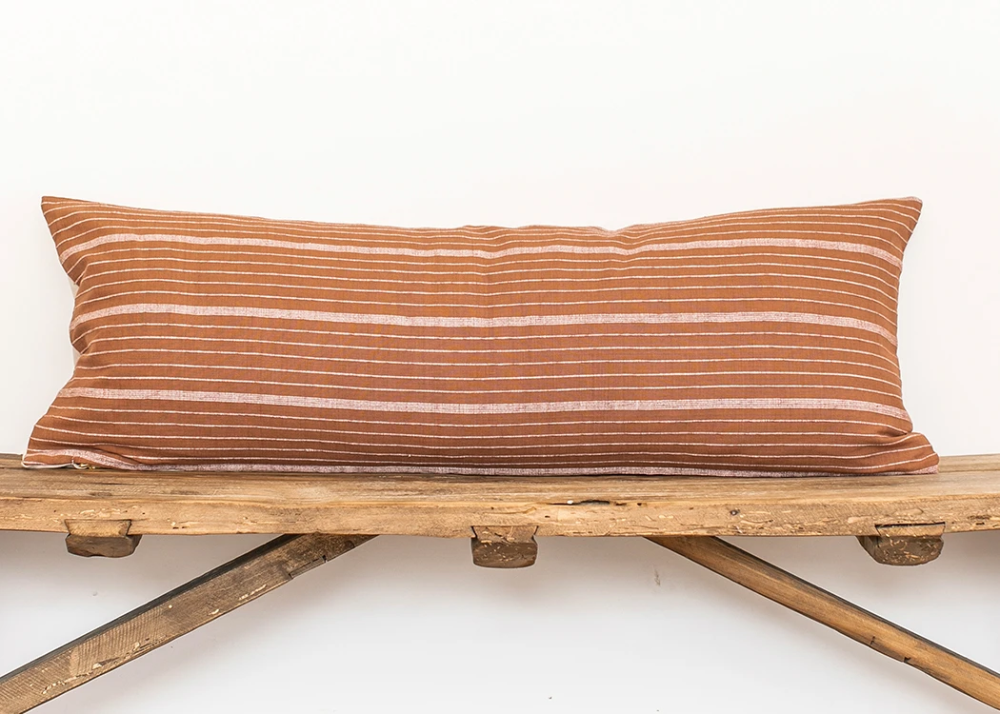Cusco Stripe in Terracotta in 2020 Pillow cover Cusco Stripe Terracotta