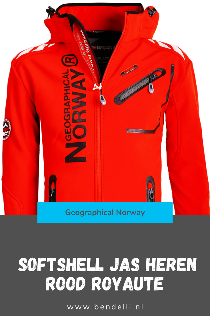 Geographical Norway Softshell Jas Heren Rood Royaute Geographical Norway Softshell Jas Heren Rood Royaute