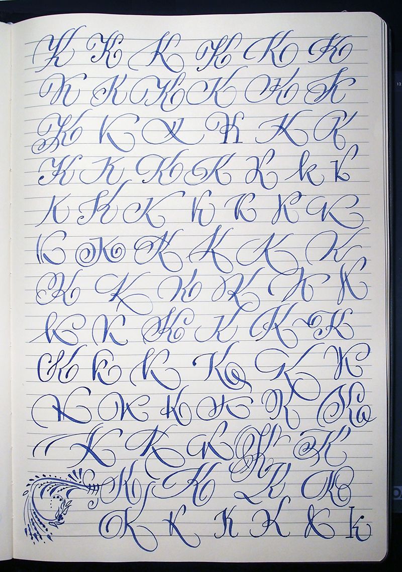 how to write cursive capital k best letter cursive
