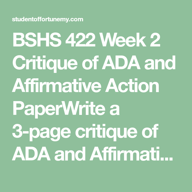 Affirmative action research paper