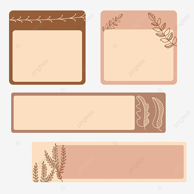 Vintage Leaves Pattern Name Tag Template Vintage Leaves Pattern Name Tag Template
