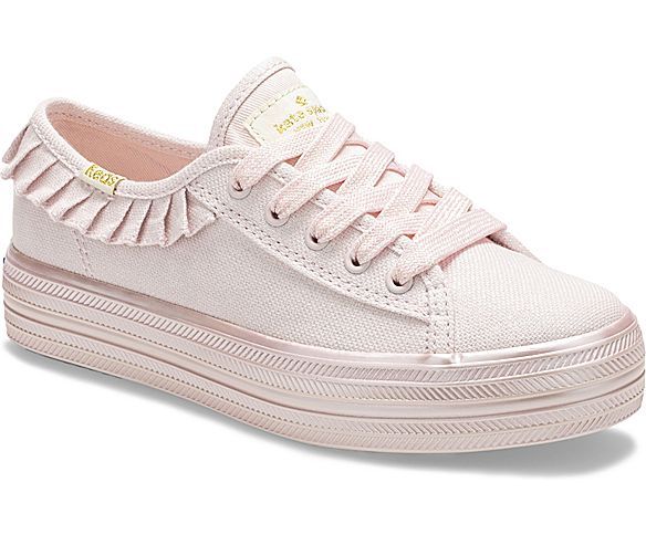 Keds x kate spade new york Triple Kick Ruffle, Pink in