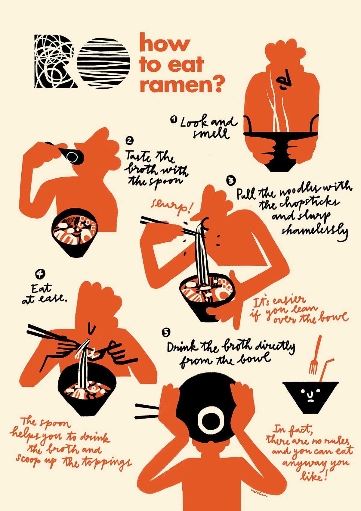 RO How To Eat Ramen On Behance Graphic Design Infographic ro-how-to-eat-ramen-on-behance-graphic-design-infographic