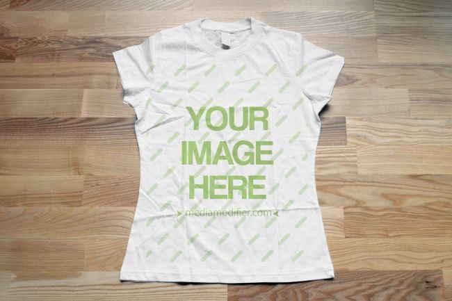 Download An online t-shirt mockup template featuring a wrinkled ...