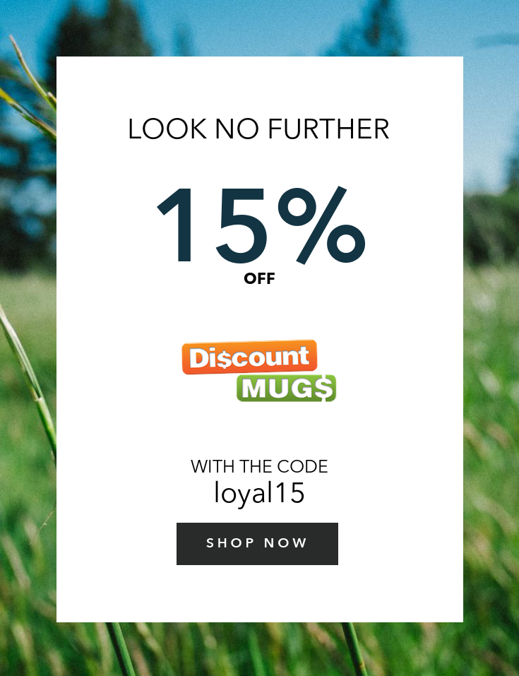 15 off discountmugs coupons