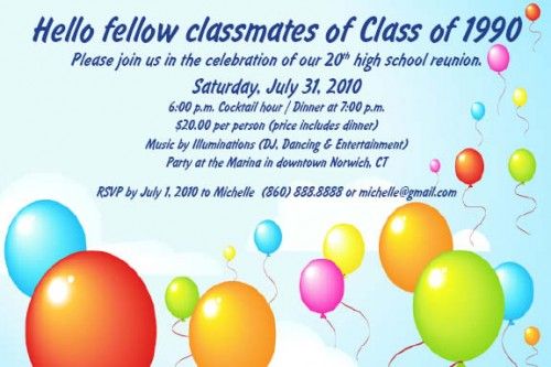 printable school reunion invitation high resolution digital jpg class party invitation template