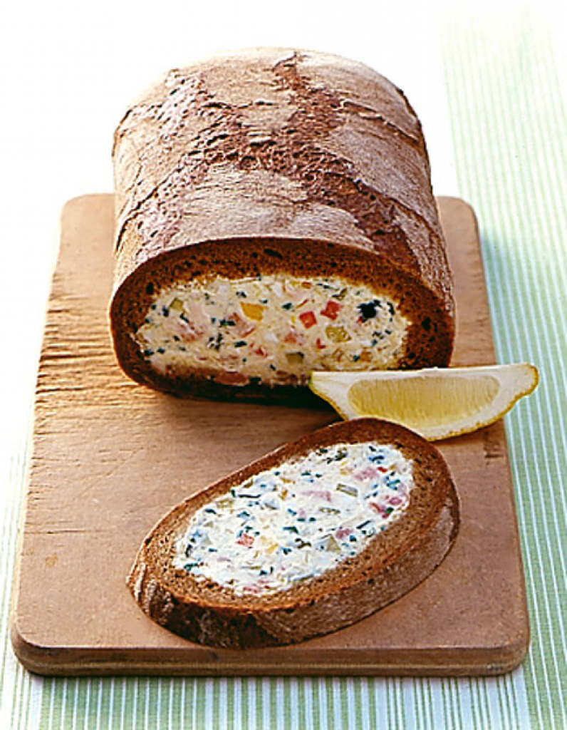 Gefülltes Brot Rezept #essenundtrinken