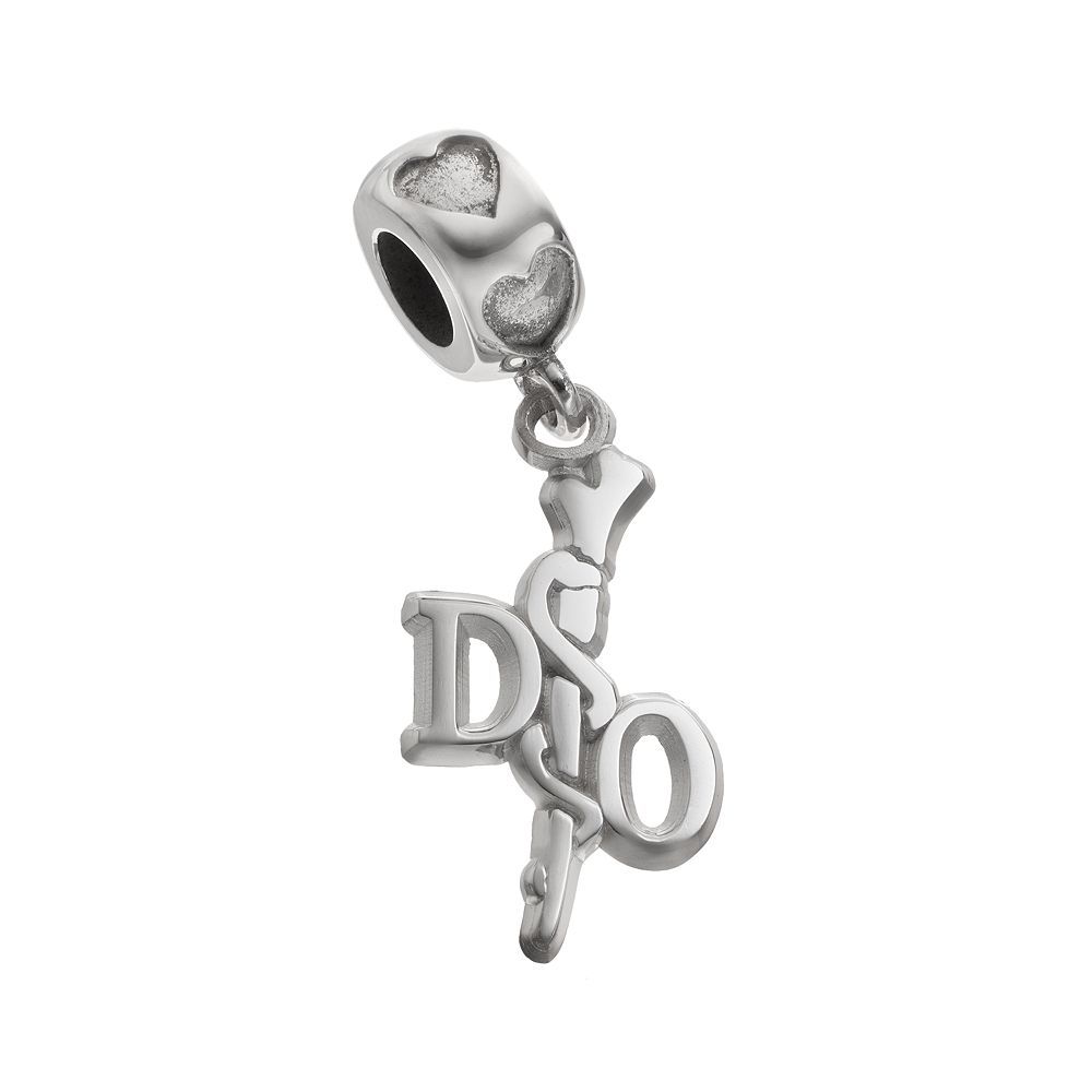 Logoart Logoart Sterling Silver Do Caduceus Doctor Charm