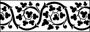 DEE472 by DeeSigns Designer Stencils Gothic Revival Border Wall Stencil