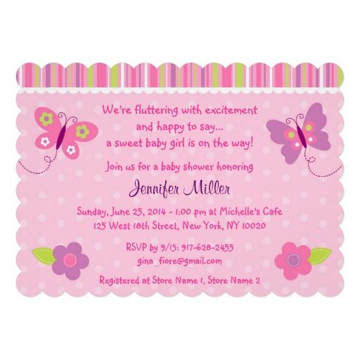 invitaciones para baby shower nina de mariposas invitaciones para baby shower nina de mariposas