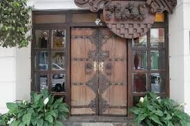 The entrance to my boutique is wooden and dark. So …