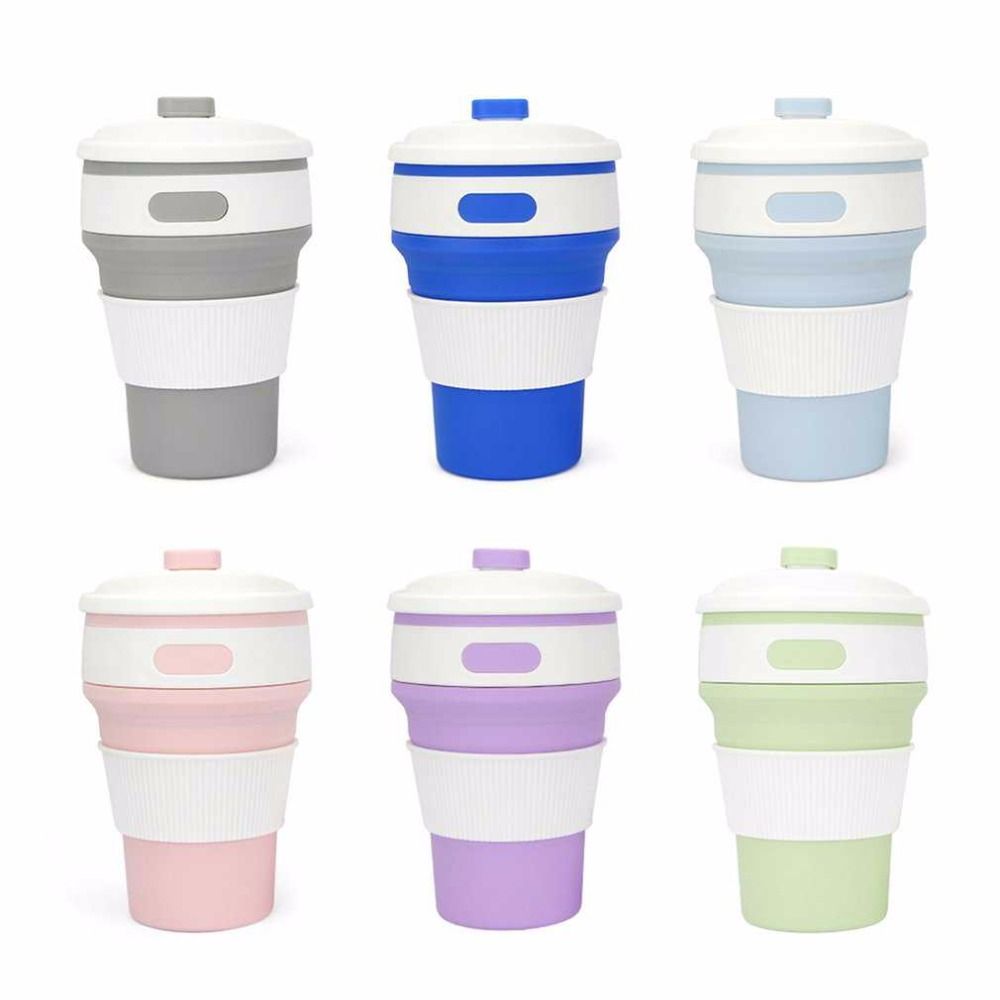 Stylish Collapsible Silicone Folding Retractable Mug Cup Portable For Outdoor Stylish Collapsible Silicone Folding Retractable Mug Cup Portable For Outdoor