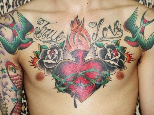 Heart Wings On Guy S Chest Best Tattoo Ideas Designs Heart With Wings Tattoo Chest Tattoo Cool Chest Tattoos