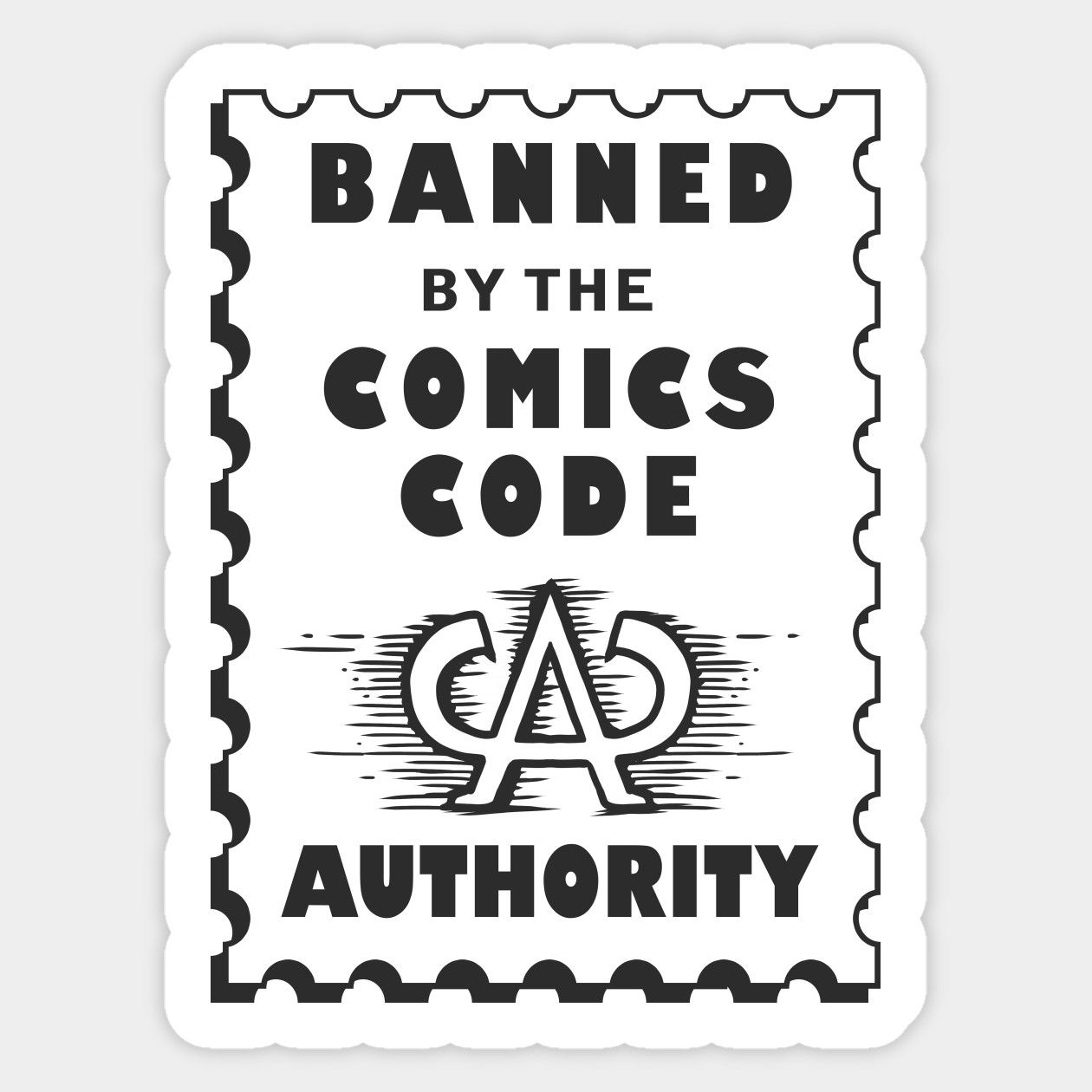 Banned By The Comics Code Authority By Darranhight Superhero Stickers Banned By The Comics Code Authority By Darranhight Superhero Stickers