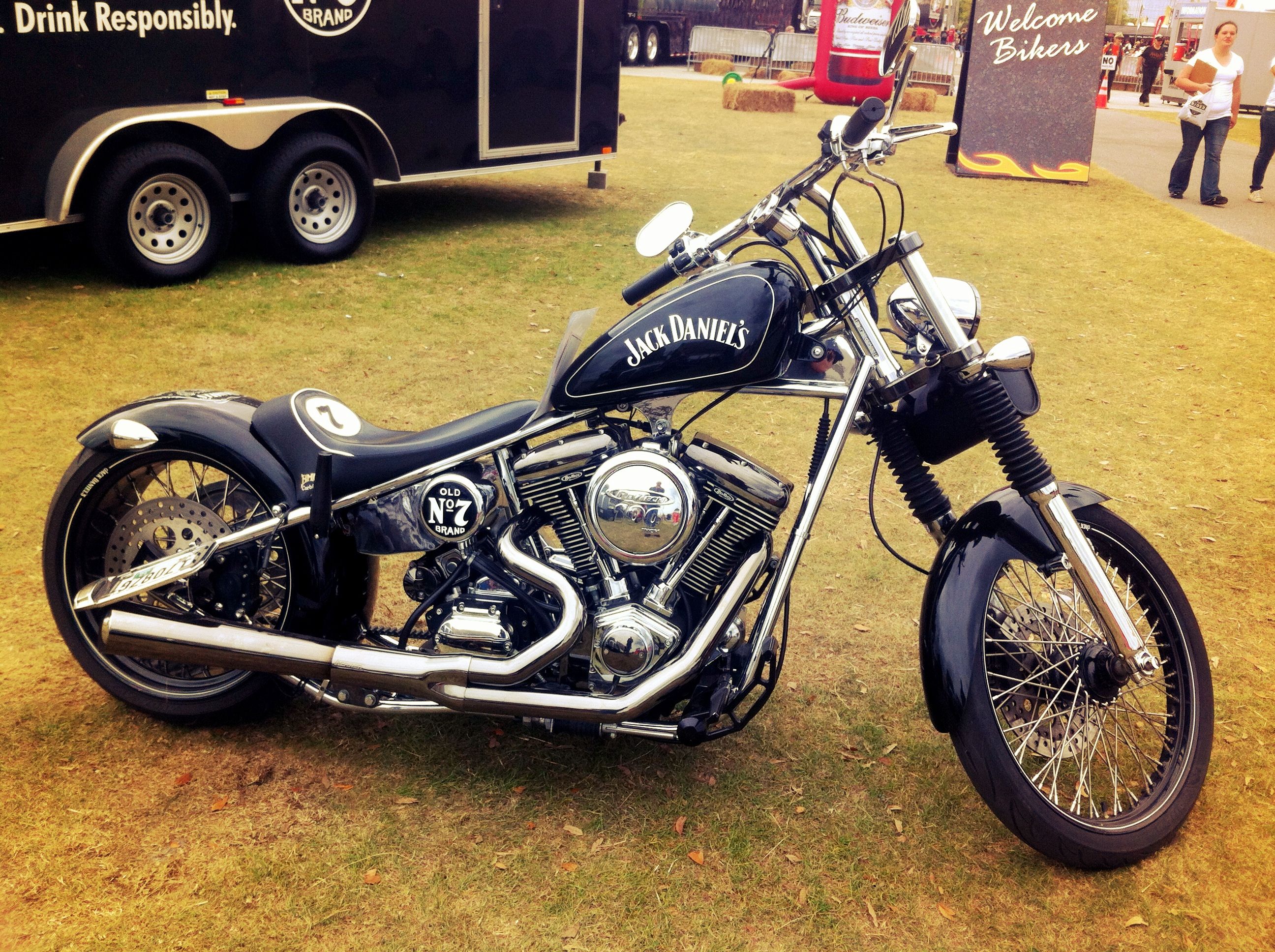 Jack Daniels custom chopper | Custom chopper, Biker