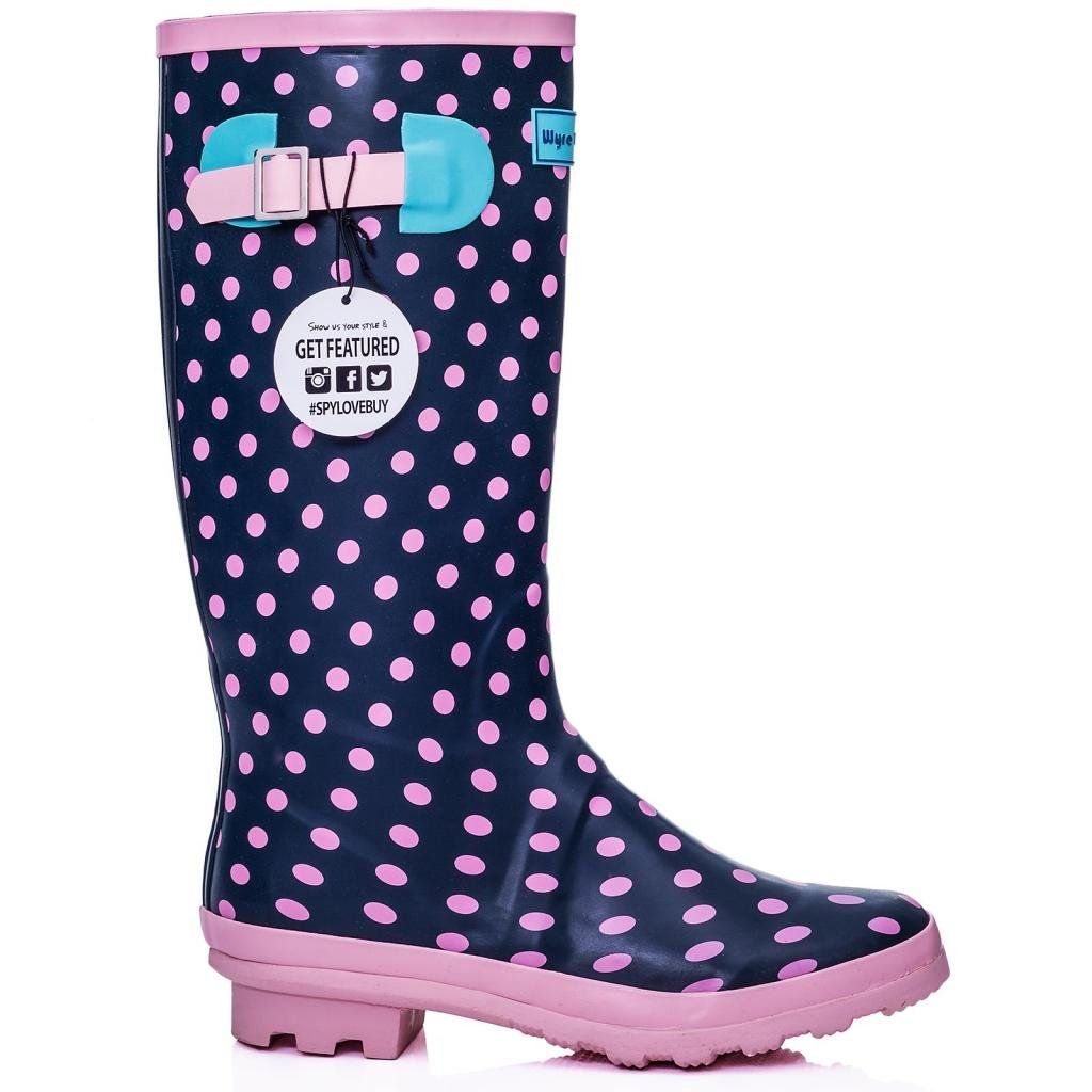 Amazon.com: SPYLOVEBUY KARLIE Flat Festival Wellies Wellington Knee ...