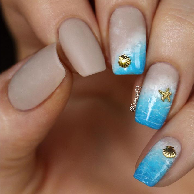 12 Beach Nail Designs To Try This Weekend KL Nail Art Pinterest These 12 beach nail designs are perfect for the weekend! From 90-s Neon Pop to intricate Beach Landscape nails, this nail art compilation has it all. - 12 Beach Nail Designs To Try This Weekend KL Nail Art Pinterest