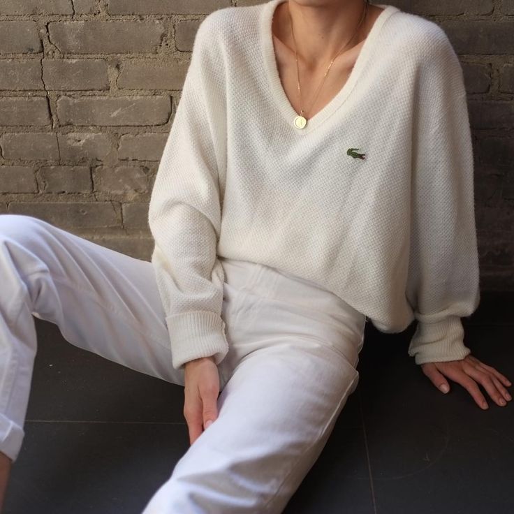 Goodshop Badshop on Instagram: “SOLD Vintage 60s LaCoste unisex ivory soft orlon acrylic waffle knit v-neck, best fits xs-l. DM or comment for details. Excellent vintage…”