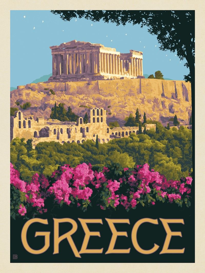 Greece: The Parthenon | Picture Collage Wall, Art Collage Wall, Poster Wall Art, Poster Prints, Retro Travel Poster, Vintage Poster Art, Vintage Travel Posters, London Travel Poster, Paris Poster