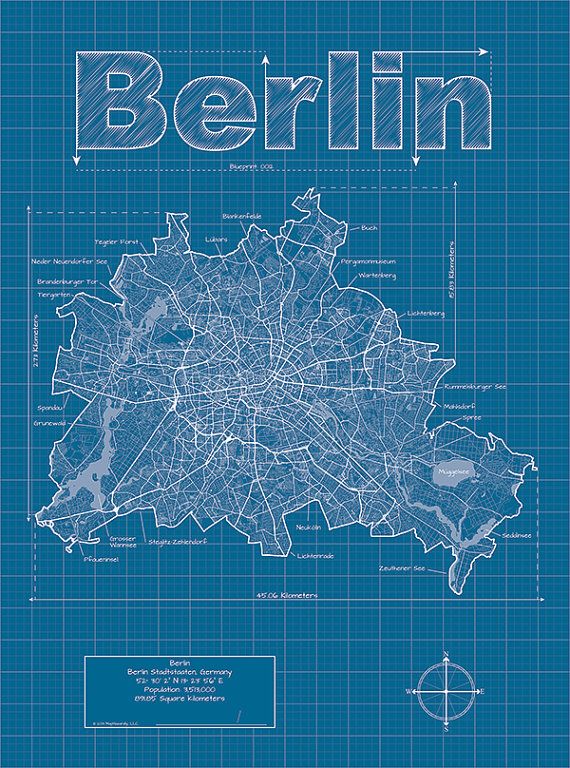 berlin map original artwork berlin map art wall art wedding