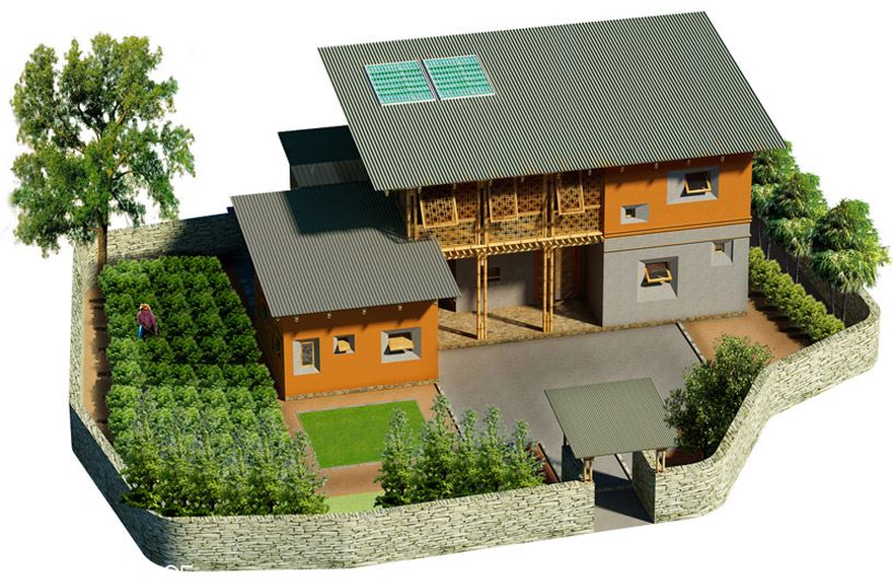 Low Cost Bamboo Housing In Vietnam By H P Architects With Images