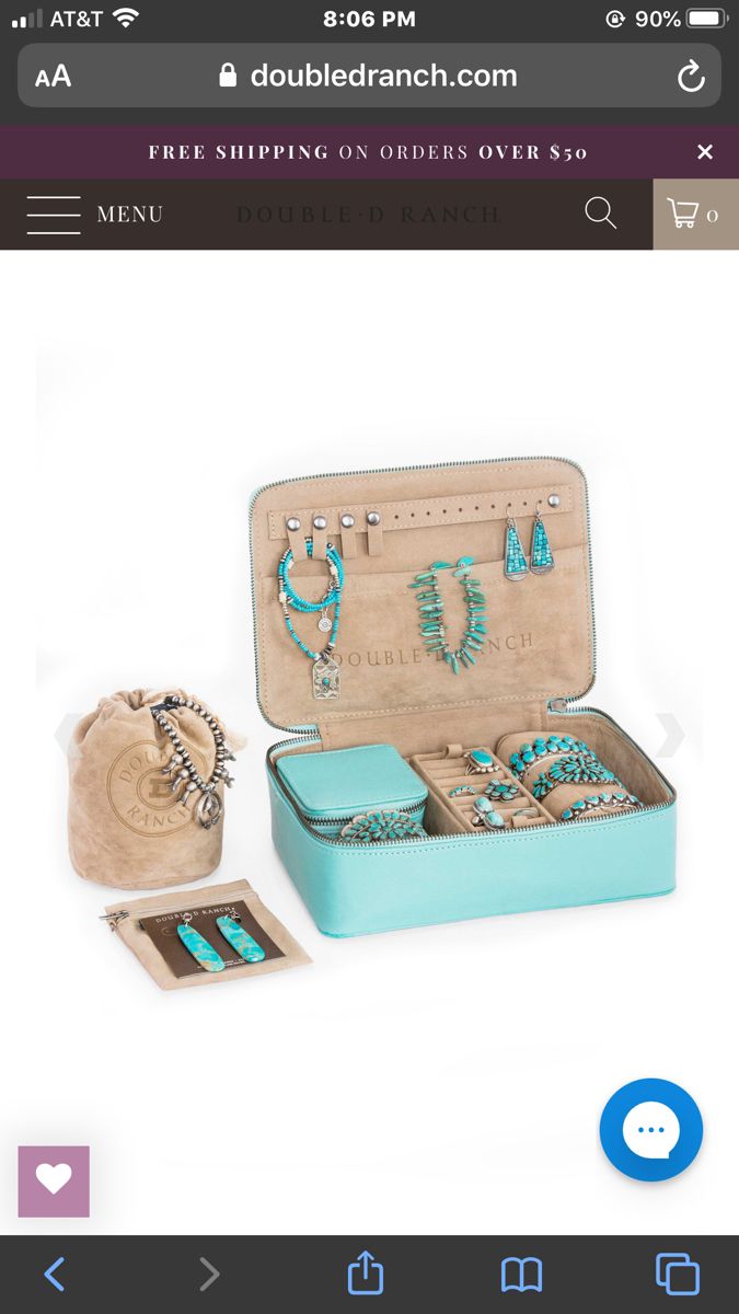Travel Series The Santa Fe Zippered Jewelry Case Zipper jewelry