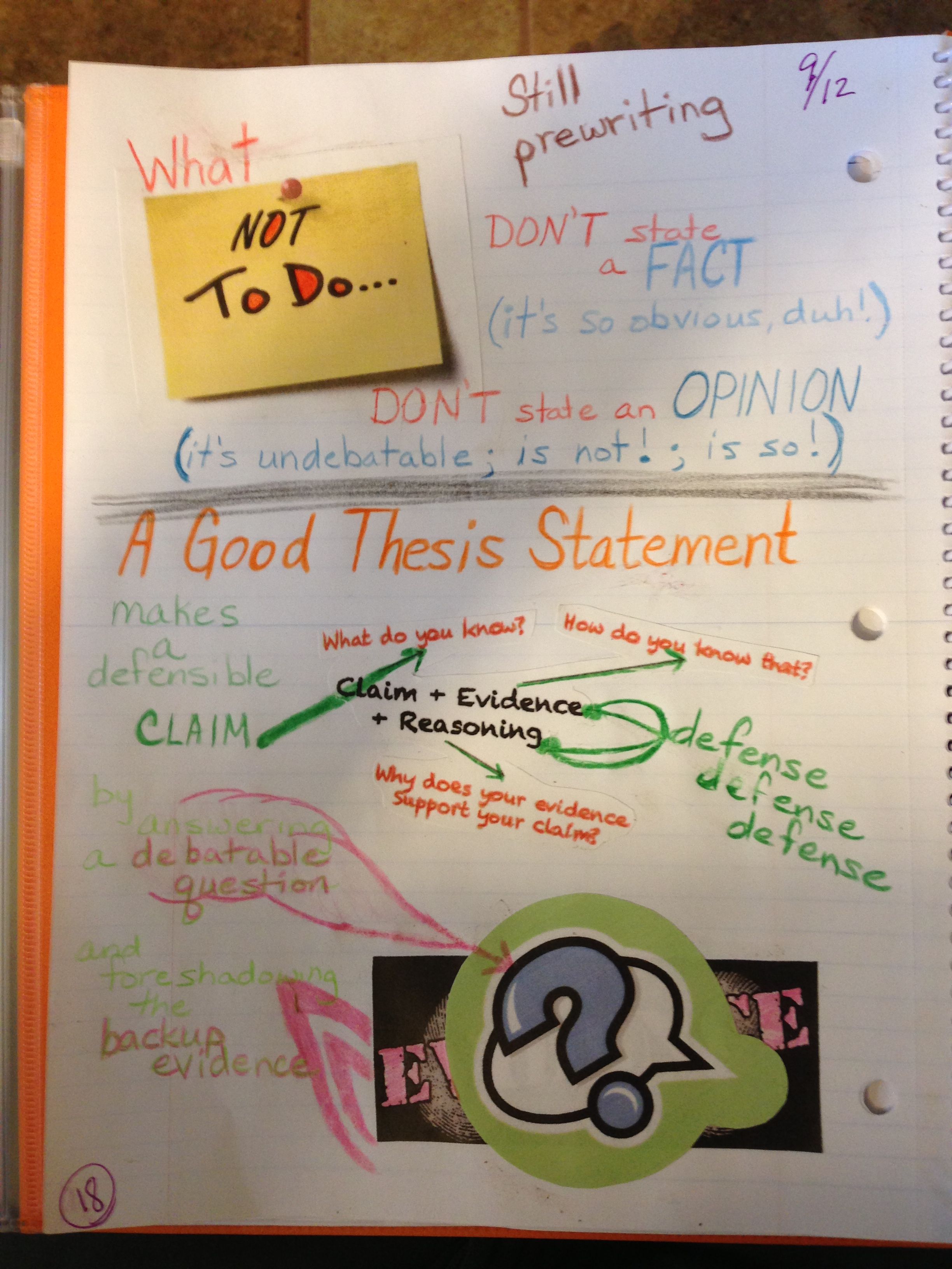 A good thesis statement Thesis statement, Expository writing